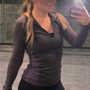 Women's Purple athletic zip up jacket